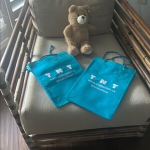 BNWOT Two Blue reuasable Bags